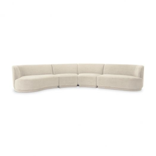 Yoon Eclipse Modular Sectional Chaise Left Sweet Cream