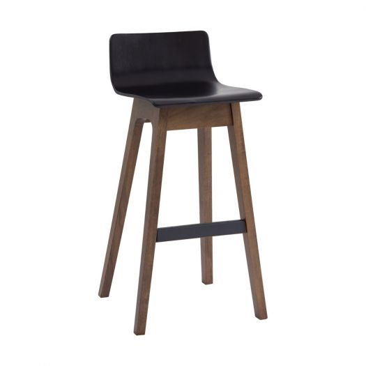 AVA LOW BACK BAR CHAIR BLACK