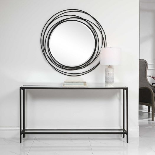 HAYLEY CONSOLE TABLE, BLACK