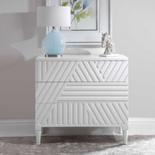 COLBY DRAWER CHEST, WHITE