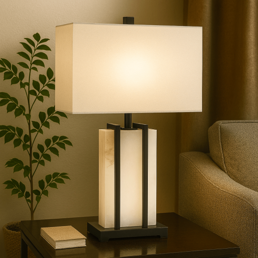 26 BRALIN ALABASTER TABLE LAMP