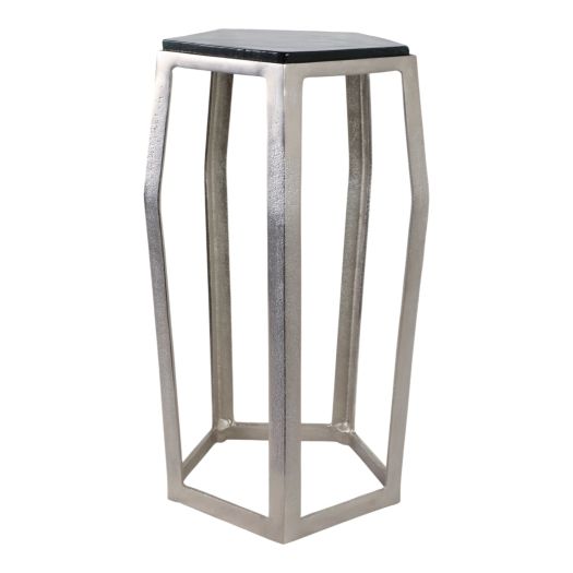 26 Hettinger Large Silver Accent Table