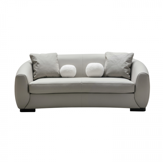 Boucle Leather Loveseat (194cm)