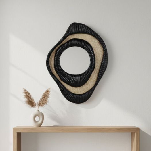28" LATIMA SMALL TEAKWOOD WALL MIRROR
