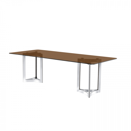 Alexa Glass Top Dining Table