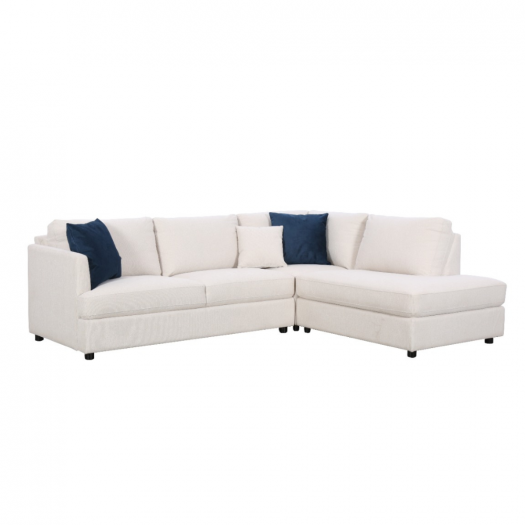 Blue Pearl Cream Sectional CRN