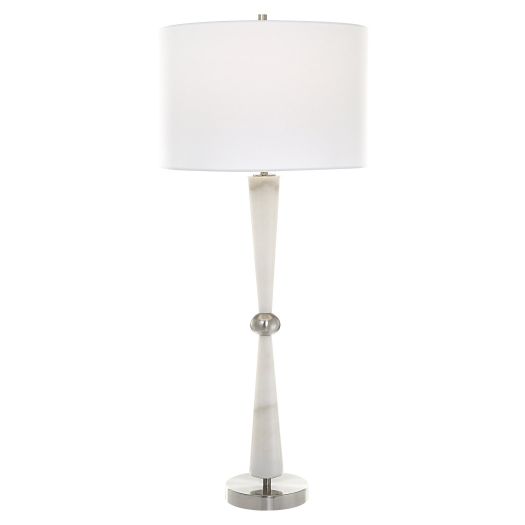 Hourglass White Table Lamp