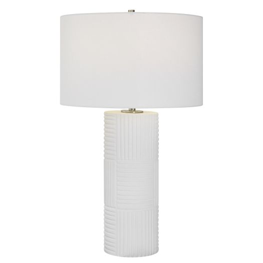 Patchwork White Table Lamp