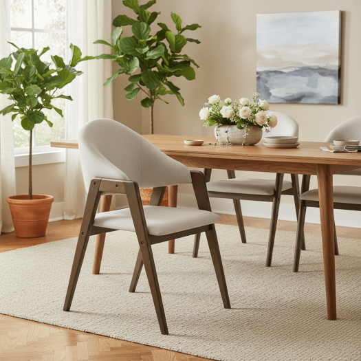 3020 6 Seater Brown Dining Chair