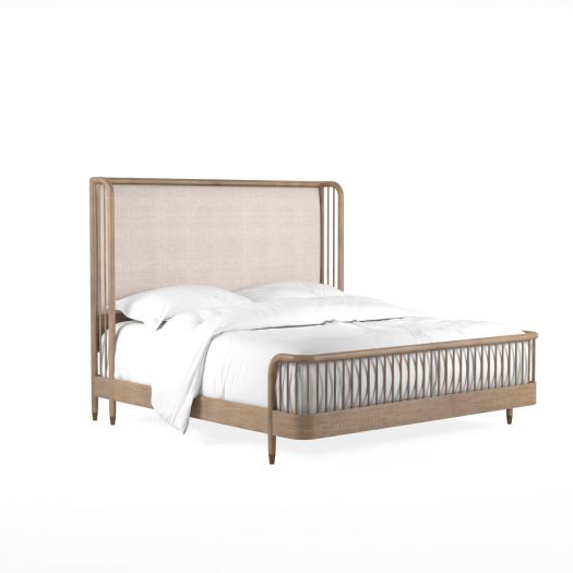 313 - Finn - Finn 6/6 Upholstered Shelter Bed