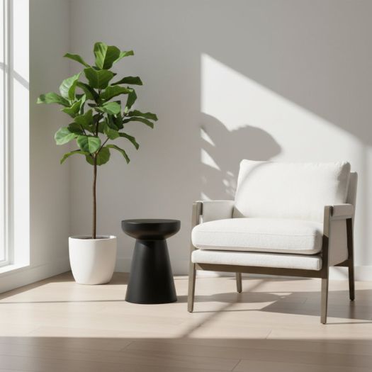 33 Alonzo Accent Chair, Ivory