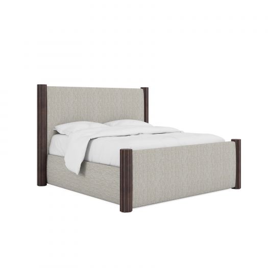 Reed - Queen Upholstered Pillar Bed