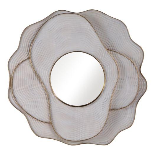 39x39 Kearny Layered Wood Wall Mirror