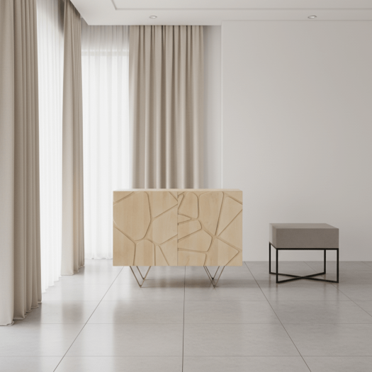 40 Occento Wood Chest, Brown