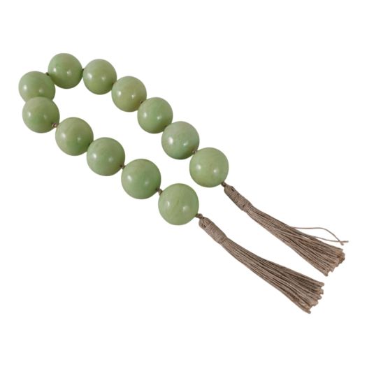 40'' Swirled 2 Resin Beaded Garland, Sage Green