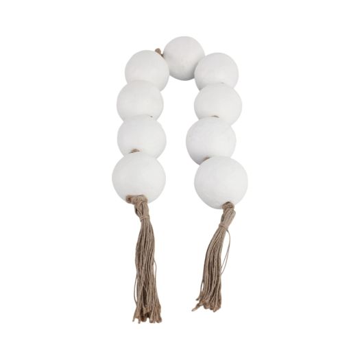 44X3 ECOMIX BEAD GARLAND, WHITE