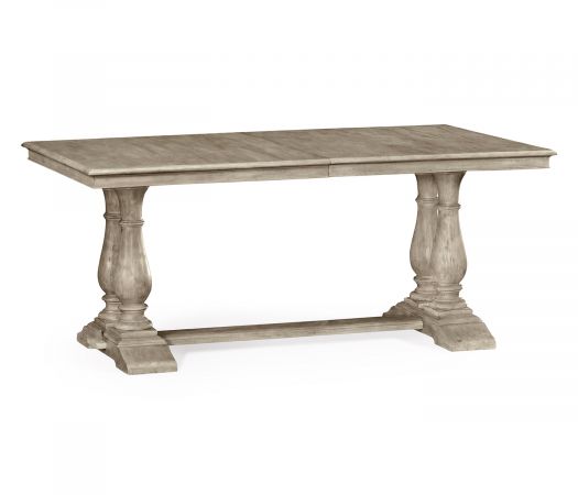 JC Edited - Casually Country Collection - 71" Rustic Grey Rectangular Extending Dining Table