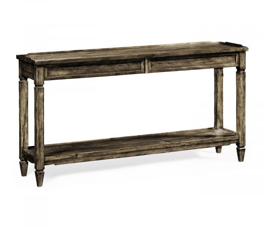 JC Edited - Casually Country Collection - Console Table with Drawer in Dark Driftwood