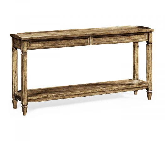 JC Edited - Casually Country Collection - Console Table with Drawer in Medium Driftwood