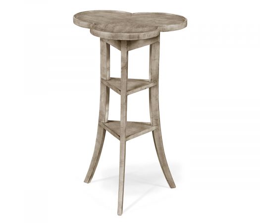 JC Edited - Casually Country Collection - Trefoil Side Table with Rustic Grey