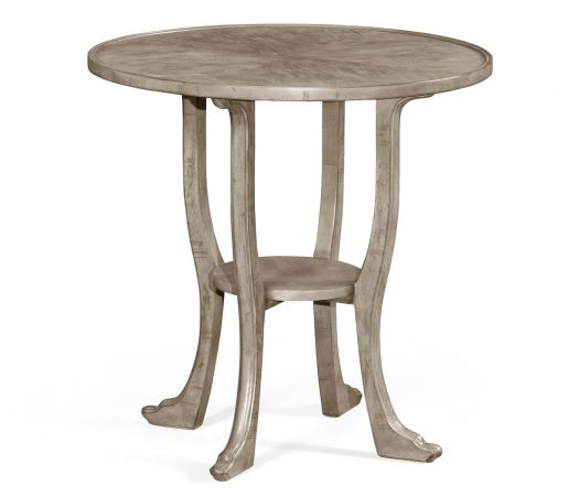 JC Edited - Casually Country Collection - Rustic Grey Round Lamp Table