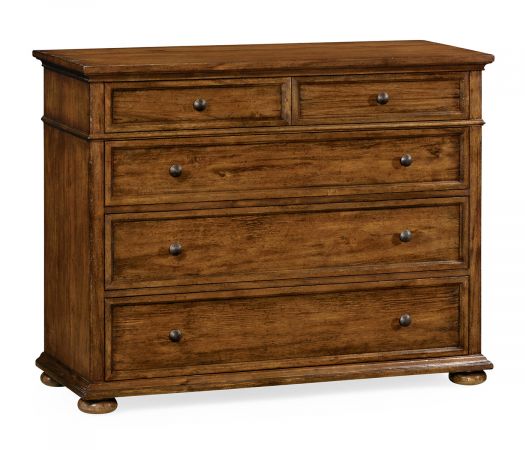 JC Edited - Casually Country Collection - Large Chest of Drawers in Country Walnut