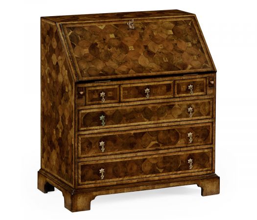 William & Mary Walnut & Oyster Bureau