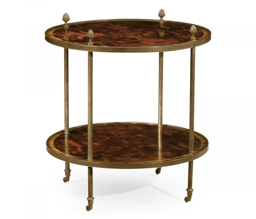 Brass Mounted Serving Table