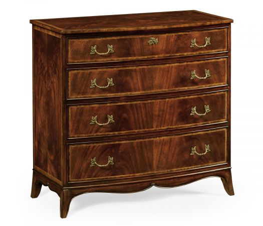 Mahogany Bow Front Chest of Drawers