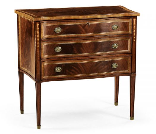 Mahogany Chest of Drawers with Raised Base