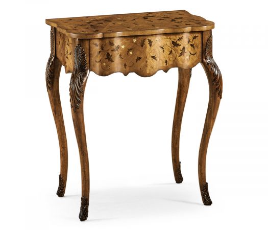 Small marquetry side table