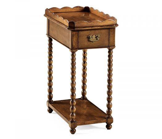 Country Farmhouse Collection - Queen anne rectangular lamp table