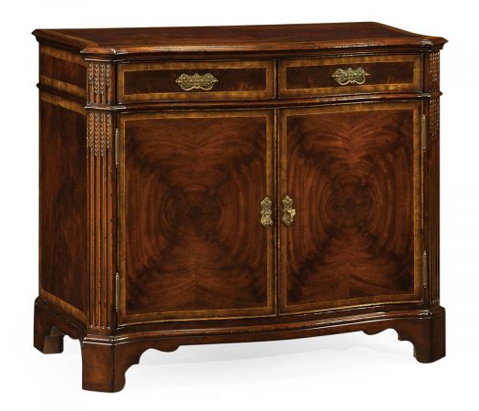 Buckingham Collection - Serpentine Two Door Mahogany Cabinet