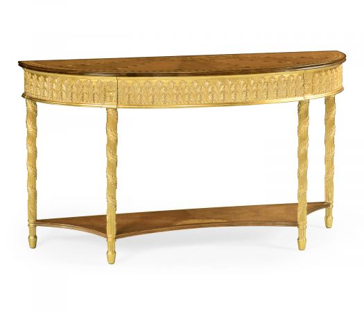 Versailles Collection - Gilded console with shelf (Large)