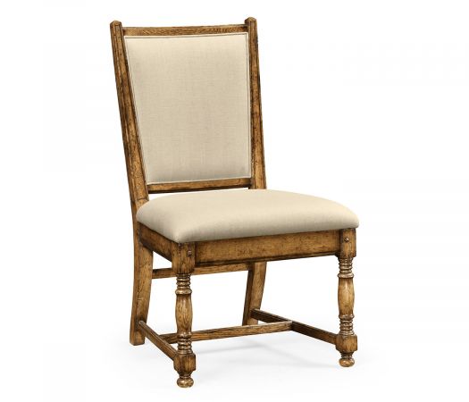 JC Edited - Sussex Collection - Distressed Light Brown Chestnut Country Side Chair