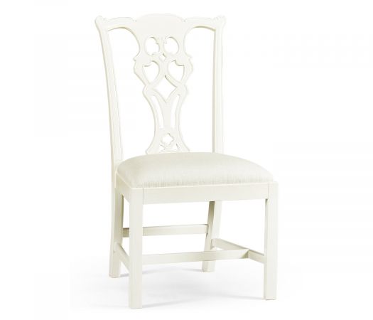 Reimagined Collection - Spark Chippendale White Side Chair