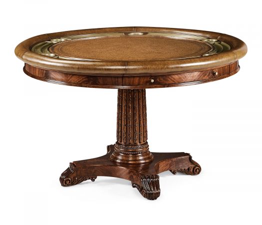 Buckingham Collection - Mahogany Round Poker Table