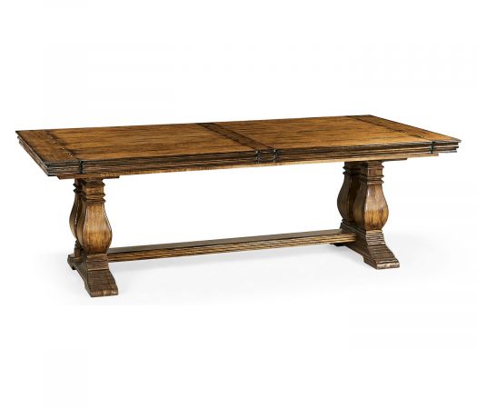 JC Edited - Huntingdon Collection - Figured Walnut Large Extending Refectory Table