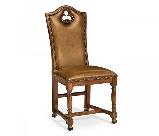 Country Farmhouse Collection - High Back Playing Card "Club" Side Chair