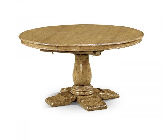 Sherwood Oak Collection - 60" Extending Natural Oak Country Table