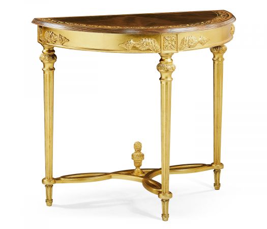 Versailles Collection - Napoleon III Gilded Demilune Console