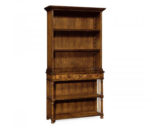 JC Edited - Huntingdon Collection - Walnut Tall Bookcase