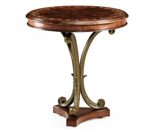 Buckingham Collection - Mahogany & Brass Round Side Table