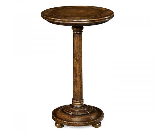 JC Edited - Huntingdon Collection - Small Walnut Oyster Round Lamp Table