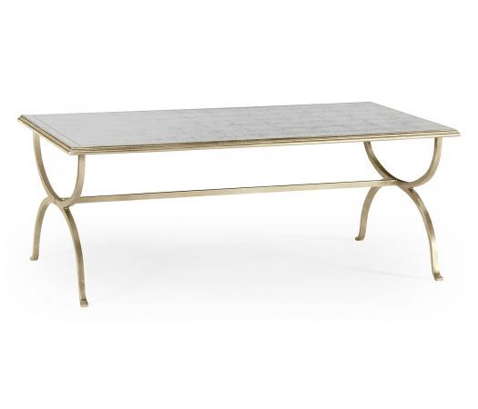 JC Modern - Luxe Collection - Églomisé & Silver Iron Coffee Table