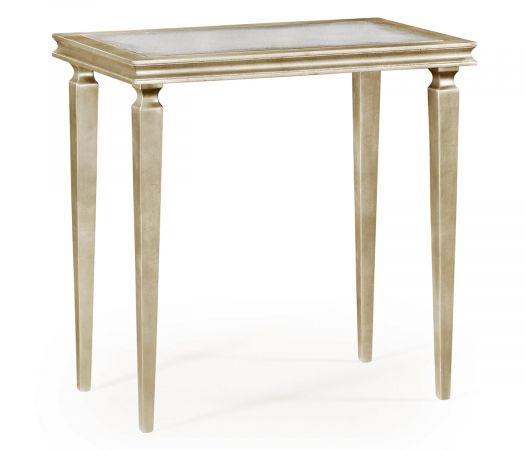 JC Modern - Luxe Collection - Italian Silver Rectangular Side Table