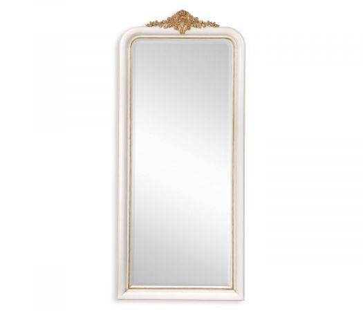 Country Farmhouse Collection - White & gilded mirror (Full length)