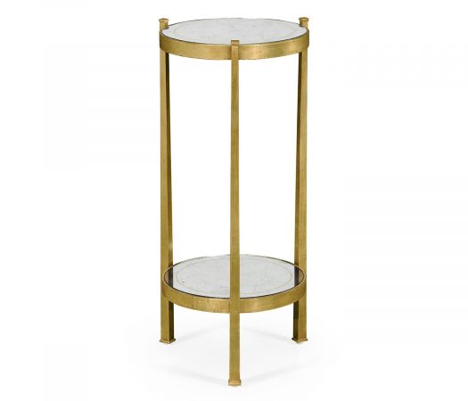 JC Modern - Luxe Collection - Églomisé & Gilded Iron Wine Table