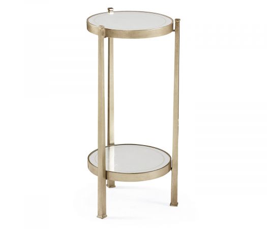 JC Modern - Luxe Collection - Églomisé & Silver Iron Wine Table