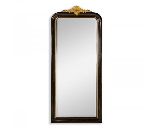 Country Farmhouse Collection - Black & Gilded Mirror (Full Length)